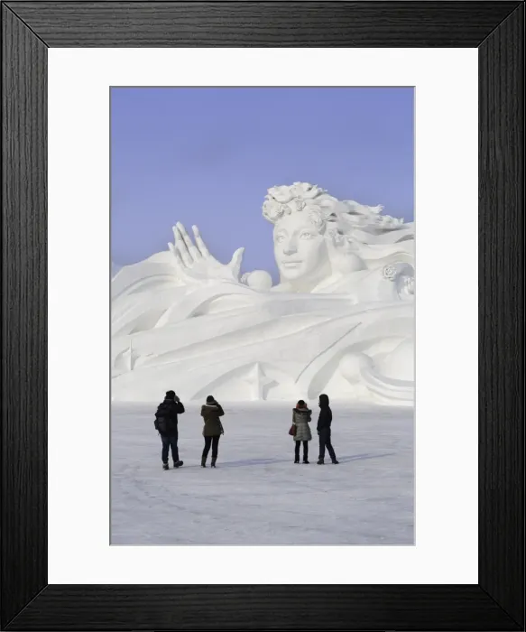 Framed Print : Spectacular ice sculptures at the Harbin Ice and Snow Festival in Harbin, Heilongjiang Province Framed Print : Spectacular ice sculptures at the Harbin Ice and Snow Festival in Harbin, Heilongjiang Province