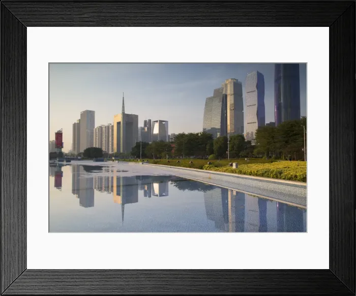 Framed Print : Skyscrapers in Zhujiang New Town, Tian He, Guangzhou, Guangdong, China, Asia Framed Print : Skyscrapers in Zhujiang New Town, Tian He, Guangzhou, Guangdong, China, Asia