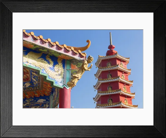 Framed Print : Pagoda at Ten Thousand Buddhas Monastery, Shatin, New Territories, Hong Kong, China, Asia Framed Print : Pagoda at Ten Thousand Buddhas Monastery, Shatin, New Territories, Hong Kong, China, Asia