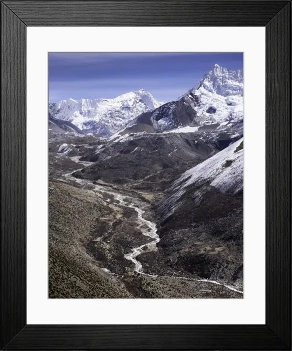 Framed Print : The Chola Valley in Sagarmatha National Park, UNESCO World Heritage Site, Himalayas