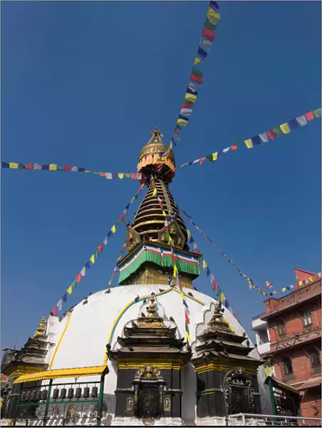 Shree Gha Buddhist Stupa, Thamel, Kathmandu, Nepal, Asia