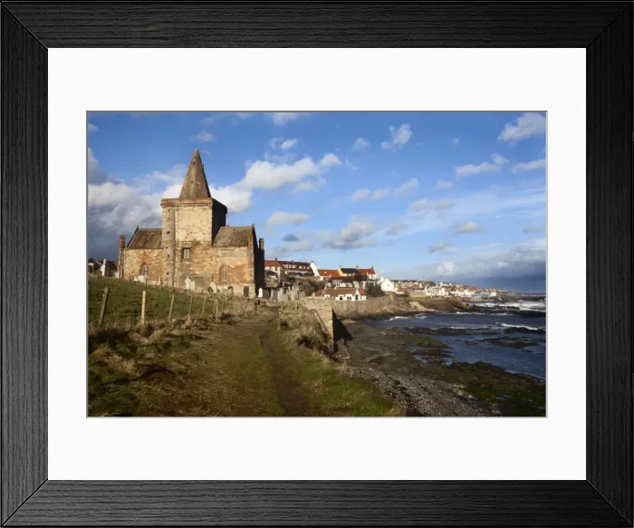 Framed Print : The Auld Kirk from the Fife Coast Path at St. Monans, Fife, Scotland, United Kingdom Framed Print : The Auld Kirk from the Fife Coast Path at St. Monans, Fife, Scotland, United Kingdom