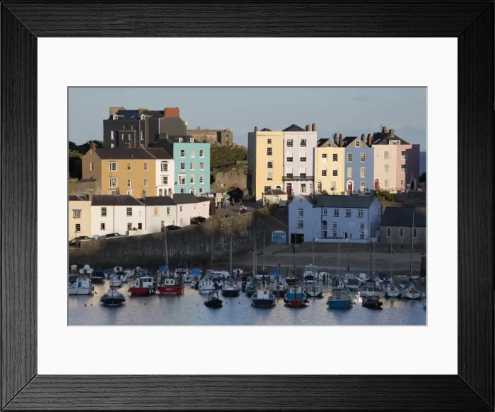 Framed Print : View over harbour, Tenby, Carmarthen Bay, Pembrokeshire, Wales, United Kingdom, Europe Framed Print : View over harbour, Tenby, Carmarthen Bay, Pembrokeshire, Wales, United Kingdom, Europe