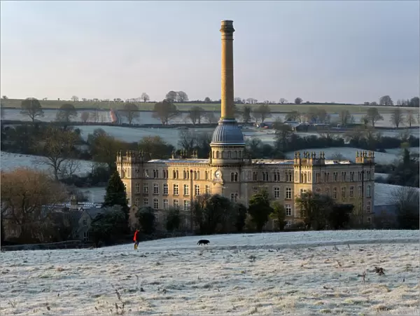 Bliss Mill in morning frost, Chipping Norton, Cotswolds, Oxfordshire, England, United Kingdom