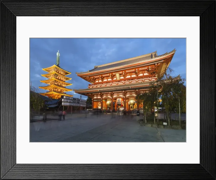 Framed Print : Senso-ji, an ancient Buddhist temple, at night, Asakusa, Tokyo, Japan, Asia Framed Print : Senso-ji, an ancient Buddhist temple, at night, Asakusa, Tokyo, Japan, Asia