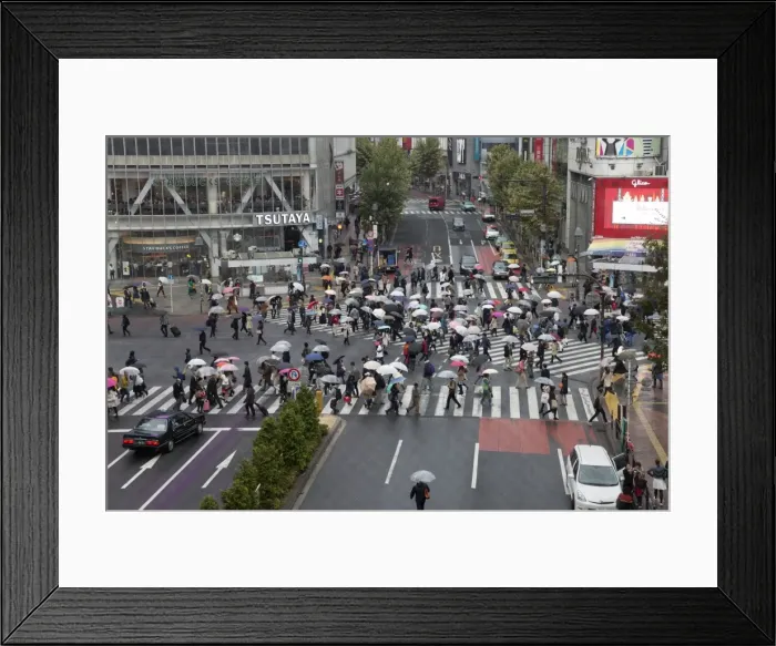 Framed Print : Shibuya crossing (The Scramble), Shibuya Station, Shibuya, Tokyo, Japan, Asia Framed Print : Shibuya crossing (The Scramble), Shibuya Station, Shibuya, Tokyo, Japan, Asia