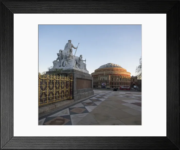 Framed Print : Exterior of the Royal Albert Hall from The Albert Memorial, Kensington, London, England Framed Print : Exterior of the Royal Albert Hall from The Albert Memorial, Kensington, London, England