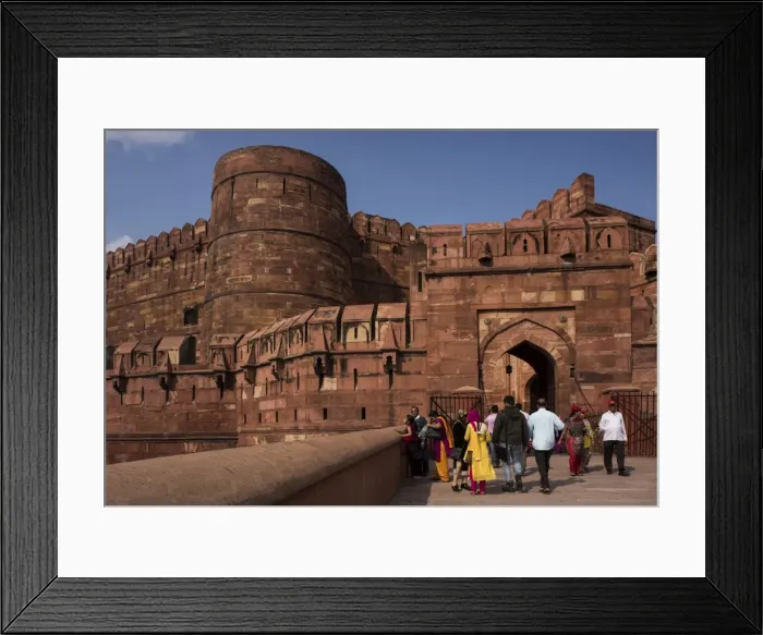 Framed Print : Exterior of Agra Fort, UNESCO World Heritage Site, Agra, Uttar Pradesh, India, Asia Framed Print : Exterior of Agra Fort, UNESCO World Heritage Site, Agra, Uttar Pradesh, India, Asia