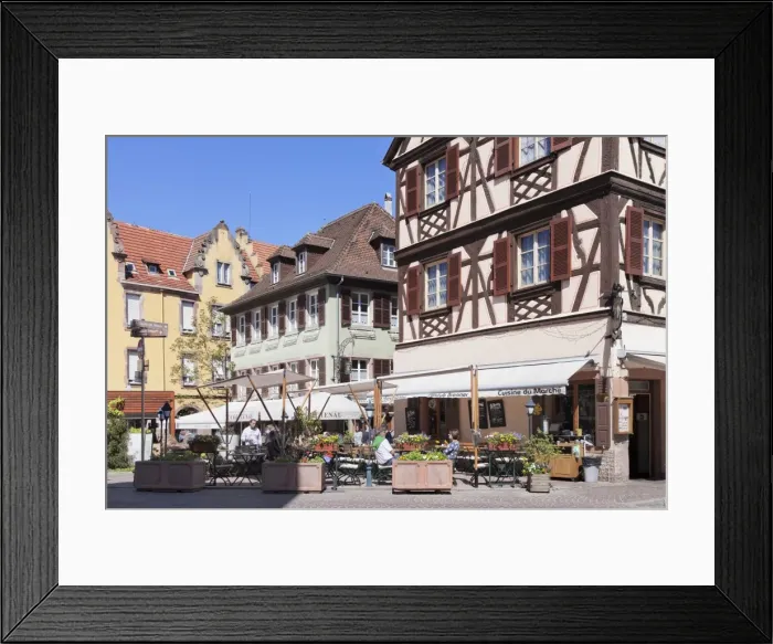 Framed Print : Restaurant Wistub Brenner, Colmar, Alsace, France, Europe Framed Print : Restaurant Wistub Brenner, Colmar, Alsace, France, Europe