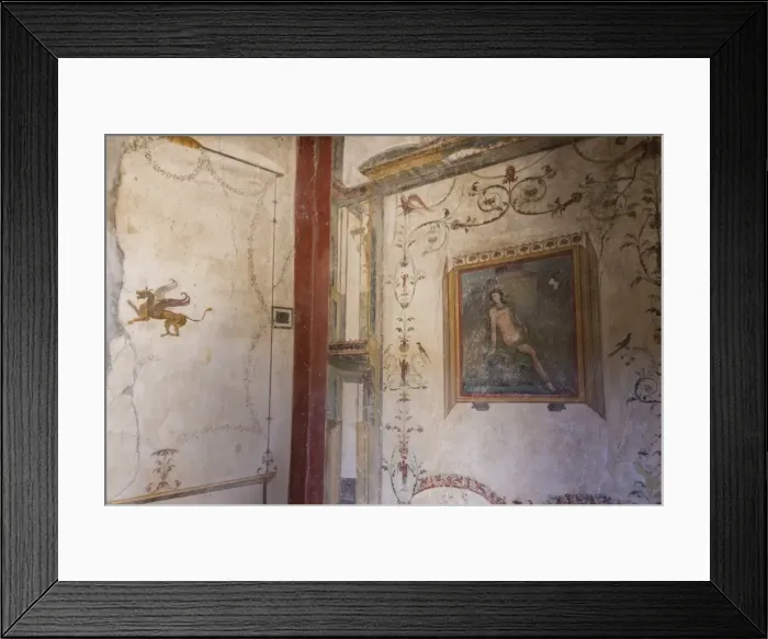 Framed Print : Frescoes, Casa dell Ara Massima, Roman ruins of Pompeii, UNESCO World Heritage Site Framed Print : Frescoes, Casa dell Ara Massima, Roman ruins of Pompeii, UNESCO World Heritage Site