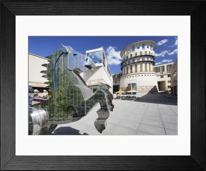 Framed Print : State University of Music and Performing Arts, architect James Stirling, Stuttgart Framed Print : State University of Music and Performing Arts, architect James Stirling, Stuttgart