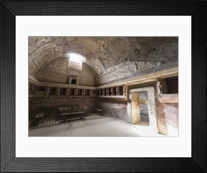 Framed Print : Forum Baths detail, Roman ruins of Pompeii, UNESCO World Heritage Site, Campania Framed Print : Forum Baths detail, Roman ruins of Pompeii, UNESCO World Heritage Site, Campania
