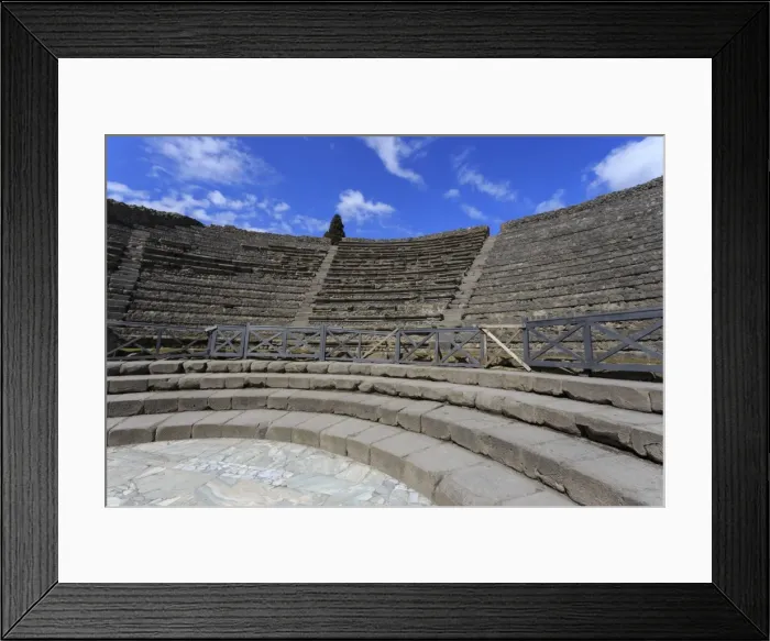 Framed Print : Small Theatre, Roman ruins of Pompeii, UNESCO World Heritage Site, Campania, Italy Framed Print : Small Theatre, Roman ruins of Pompeii, UNESCO World Heritage Site, Campania, Italy