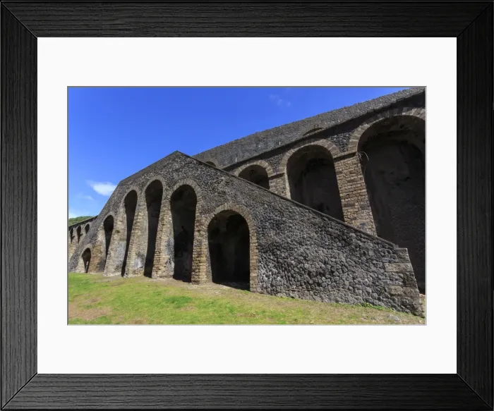 Framed Print : Amphitheatre exterior detail, Roman ruins of Pompeii, UNESCO World Heritage Site Framed Print : Amphitheatre exterior detail, Roman ruins of Pompeii, UNESCO World Heritage Site