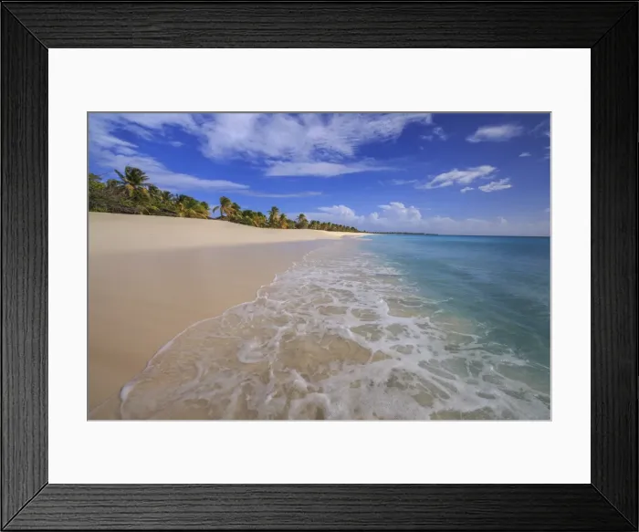 Framed Print : The deserted beach of K-Club, located not far from the village, closed since 2004