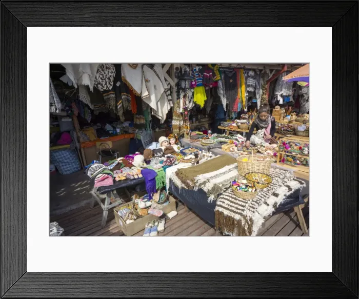Framed Print : Artisania market, Delcahue, Island of Chiloe, Chile, South America Framed Print : Artisania market, Delcahue, Island of Chiloe, Chile, South America