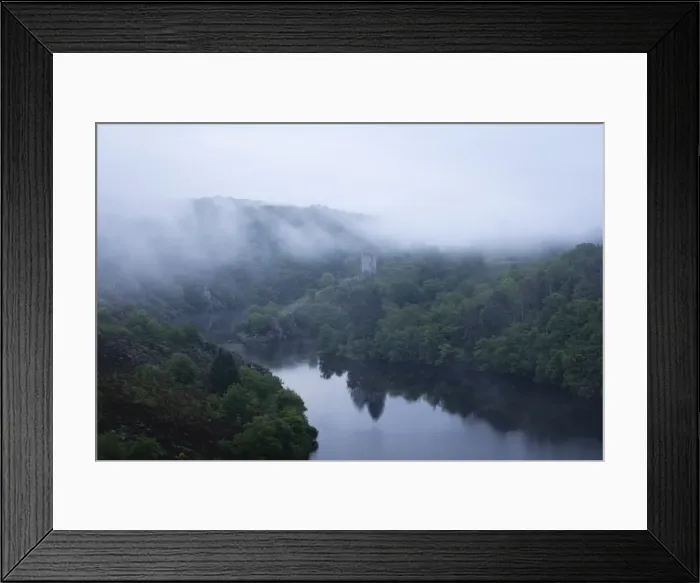 Framed Print : Dawn, Crozant Castle and the River Creuse, Limousin, France, Europe Framed Print : Dawn, Crozant Castle and the River Creuse, Limousin, France, Europe