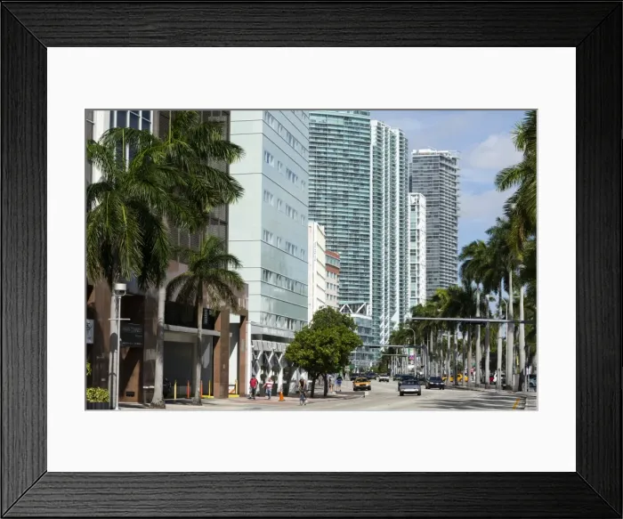 Framed Print : Modern buildings along Biscayne Boulevard, Downtown Miami, Miami, Florida, United States of America Framed Print : Modern buildings along Biscayne Boulevard, Downtown Miami, Miami, Florida, United States of America