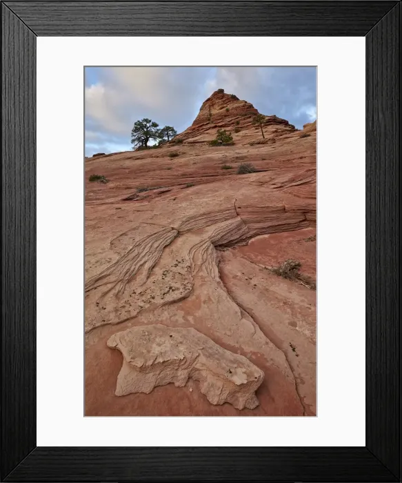 Framed Print : Sandstone cone and clouds, Zion National Park, Utah, United States of America, North Framed Print : Sandstone cone and clouds, Zion National Park, Utah, United States of America, North