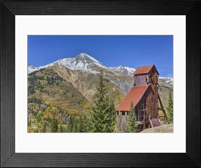 Framed Print : Yankee Girl Silver and Gold Mine, Ouray, Colorado, United States of America, North