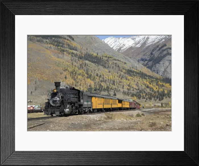 Framed Print : Durango and Silverton Narrow Gauge Railroad, Silverton, Colorado, United States of America Framed Print : Durango and Silverton Narrow Gauge Railroad, Silverton, Colorado, United States of America