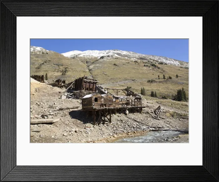 Framed Print : Animas Forks Mine ruins, Animas Forks, Colorado, United States of America, North America Framed Print : Animas Forks Mine ruins, Animas Forks, Colorado, United States of America, North America