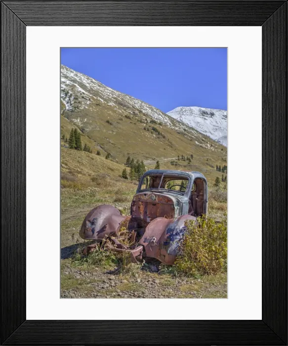 Framed Print : Abandoned truck, Animas Forks Mine ruins, Animas Forks, Colorado, United States of America Framed Print : Abandoned truck, Animas Forks Mine ruins, Animas Forks, Colorado, United States of America