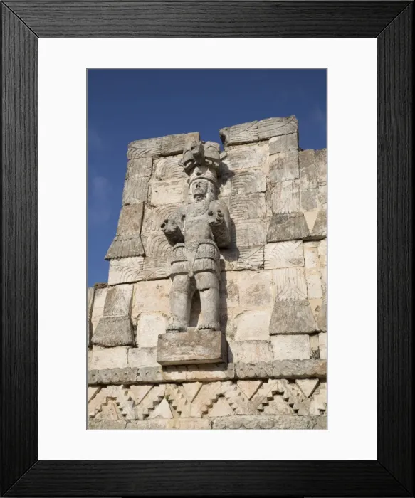 Framed Print : Atlantes figure, Palace of Masks, Kabah Archaelological Site, Yucatan, Mexico, North Framed Print : Atlantes figure, Palace of Masks, Kabah Archaelological Site, Yucatan, Mexico, North
