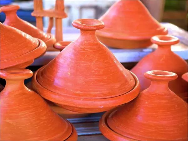 Tagine pots, Tangier, Morocco, North Africa, Africa
