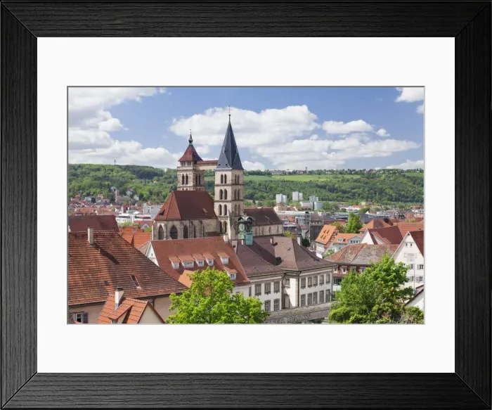 Framed Print : Old Town with St. Dionysius church (Stadtkirche St. Dionys), Esslingen (Esslingen-am-Neckar) Framed Print : Old Town with St. Dionysius church (Stadtkirche St. Dionys), Esslingen (Esslingen-am-Neckar)