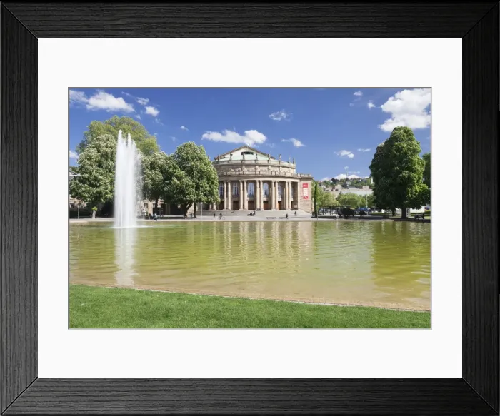 Framed Print : Opera House, Eckensee Lake, Schlosspark, Stuttgart, Baden-Wurttemberg, Germany, Europe Framed Print : Opera House, Eckensee Lake, Schlosspark, Stuttgart, Baden-Wurttemberg, Germany, Europe