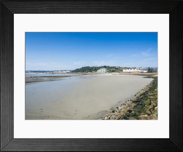 Framed Print : View over the bay of St. Helier, Jersey, Channel Islands, United Kingdom, Europe Framed Print : View over the bay of St. Helier, Jersey, Channel Islands, United Kingdom, Europe