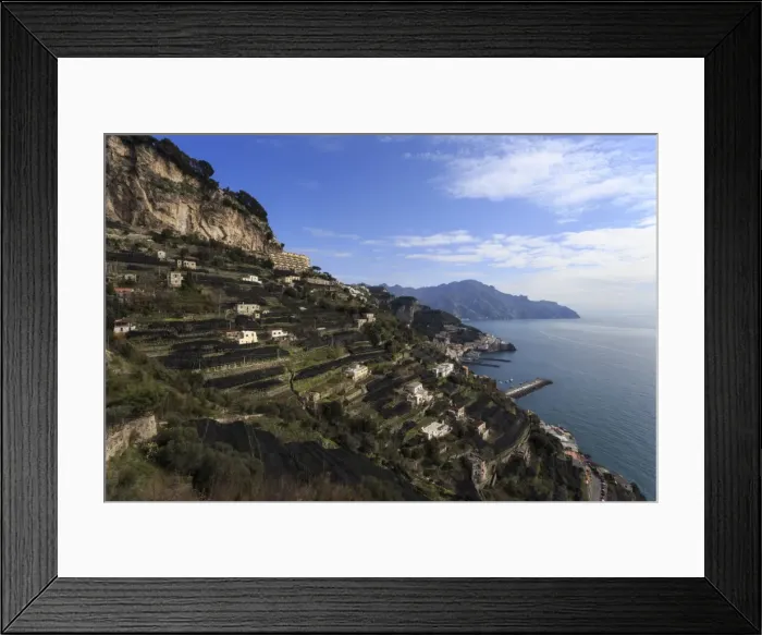 Framed Print : View towards Amalfi, from Pastena, Costiera Amalfitana (Amalfi Coast), UNESCO World Heritage Site Framed Print : View towards Amalfi, from Pastena, Costiera Amalfitana (Amalfi Coast), UNESCO World Heritage Site