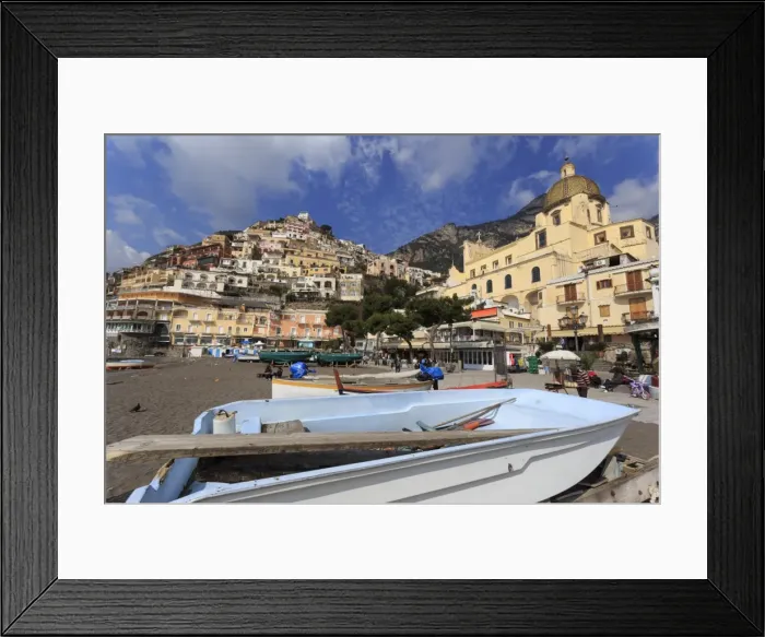 Framed Print : Small boats on beach, Positano, Costiera Amalfitana (Amalfi Coast), UNESCO World Heritage Site Framed Print : Small boats on beach, Positano, Costiera Amalfitana (Amalfi Coast), UNESCO World Heritage Site