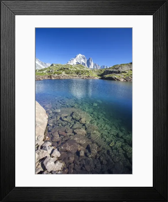 Framed Print : Lac des Cheserys, Aiguille Verte, Haute Savoie, French Alps, France, Europe Framed Print : Lac des Cheserys, Aiguille Verte, Haute Savoie, French Alps, France, Europe