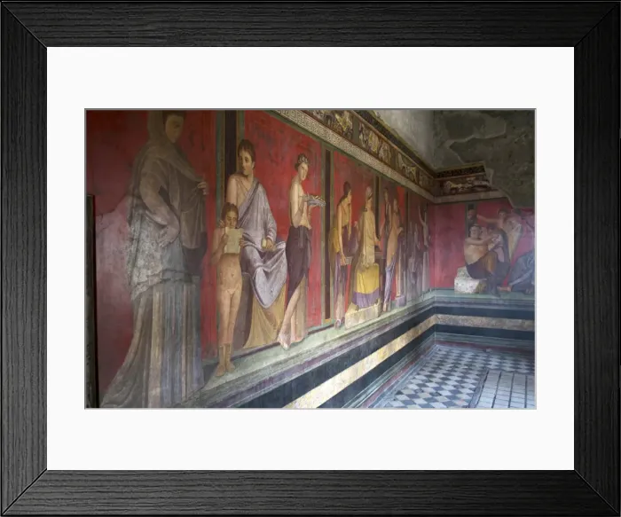 Framed Print : In the Triclinium, Villa dei Misteri, Pompeii, UNESCO World Heritage Site, Campania Framed Print : In the Triclinium, Villa dei Misteri, Pompeii, UNESCO World Heritage Site, Campania