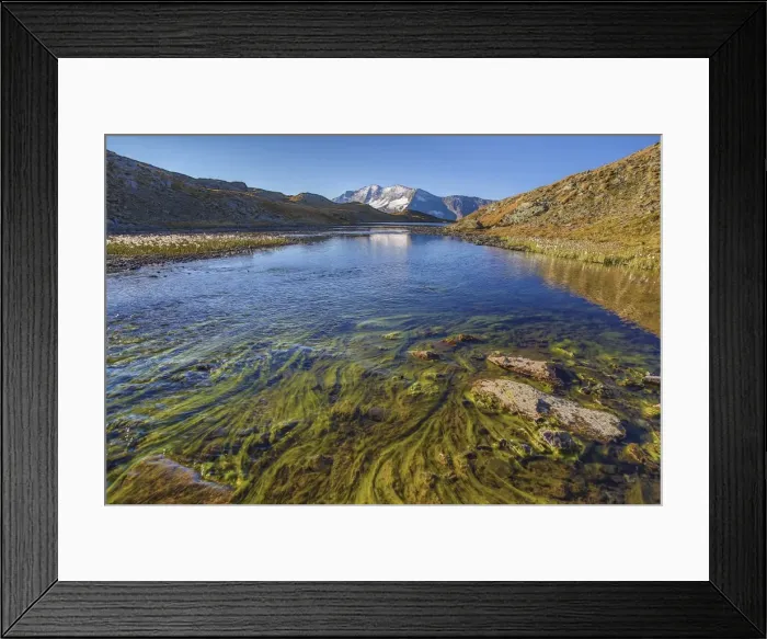 Framed Print : Sunrise and reflections on Aiguille Rousse, Gran Paradiso National Park, Alpi Graie (Graian Alps) Framed Print : Sunrise and reflections on Aiguille Rousse, Gran Paradiso National Park, Alpi Graie (Graian Alps)