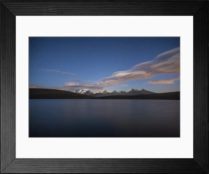 Framed Print : View of Gran Paradiso range at sunset from Lake Rossett (Lago Rossett), Colle del Nivolet Framed Print : View of Gran Paradiso range at sunset from Lake Rossett (Lago Rossett), Colle del Nivolet