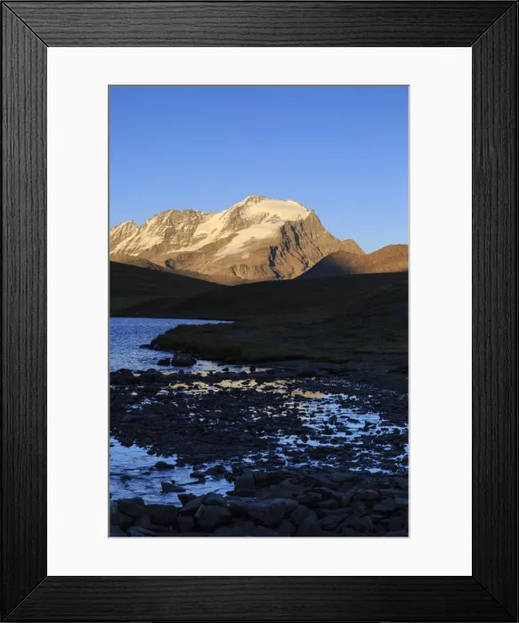 Framed Print : View of Colle del Nivolet, Gran Paradiso National Park, Alpi Graie (Graian Alps)