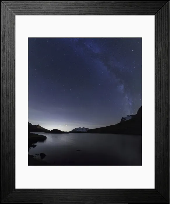 Framed Print : Milky Way over Rossett Lake at an altitude of 2709 meters, Levanne, Gran Paradiso National Park Framed Print : Milky Way over Rossett Lake at an altitude of 2709 meters, Levanne, Gran Paradiso National Park