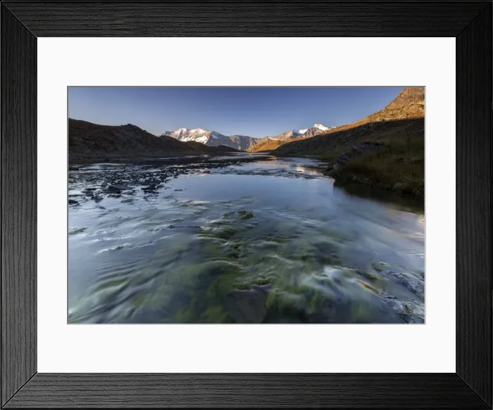 Framed Print : The Levanne mountains at sunrise, Gran Paradiso National Park, Alpi Graie (Graian Alps) Framed Print : The Levanne mountains at sunrise, Gran Paradiso National Park, Alpi Graie (Graian Alps)