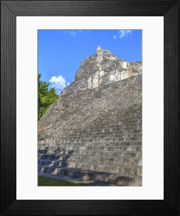 Framed Print : Structure VIII, Becan, Mayan Ruins, Campeche, Mexico, North America Framed Print : Structure VIII, Becan, Mayan Ruins, Campeche, Mexico, North America
