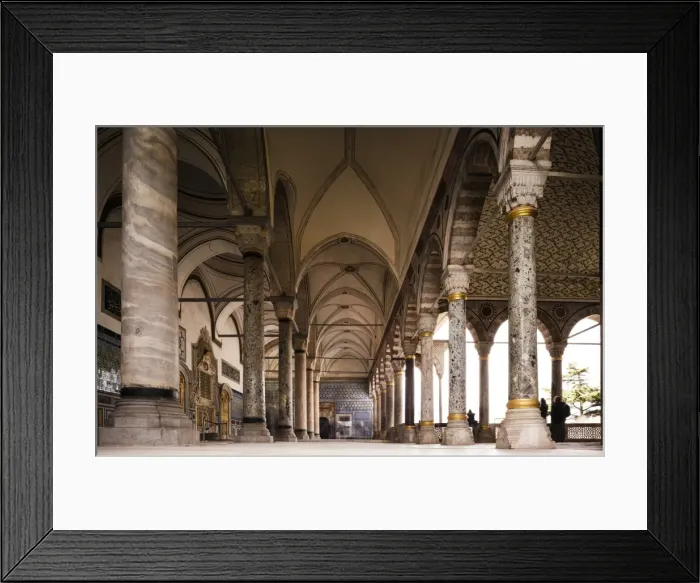 Framed Print : Interior of Topkapi Palace, UNESCO World Heritage Site, Sultanahmet, Istanbul, Turkey