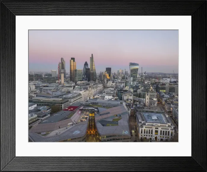 Framed Print : City skyline from St. Pauls, London, England, United Kingdom, Europe Framed Print : City skyline from St. Pauls, London, England, United Kingdom, Europe