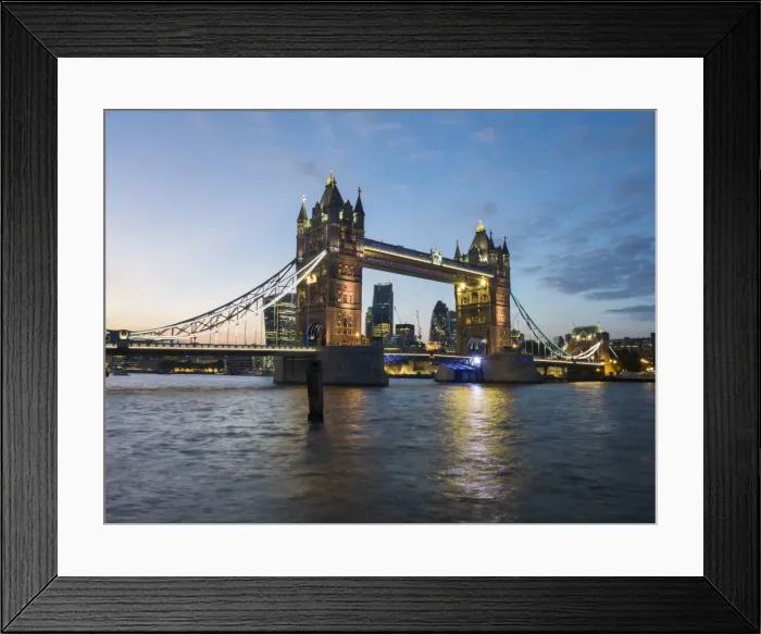 Framed Print : Tower Bridge and River Thames at twilight, London, England, United Kingdom, Europe Framed Print : Tower Bridge and River Thames at twilight, London, England, United Kingdom, Europe