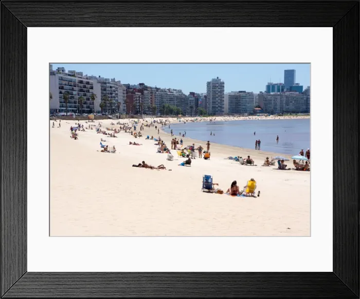 Framed Print : Pocitos Beach, Montevideo, Uruguay, South America Framed Print : Pocitos Beach, Montevideo, Uruguay, South America
