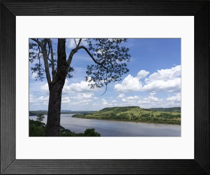 Framed Print : The River Uruquay marking the border, on the left Argentina, on the right Brazil Framed Print : The River Uruquay marking the border, on the left Argentina, on the right Brazil