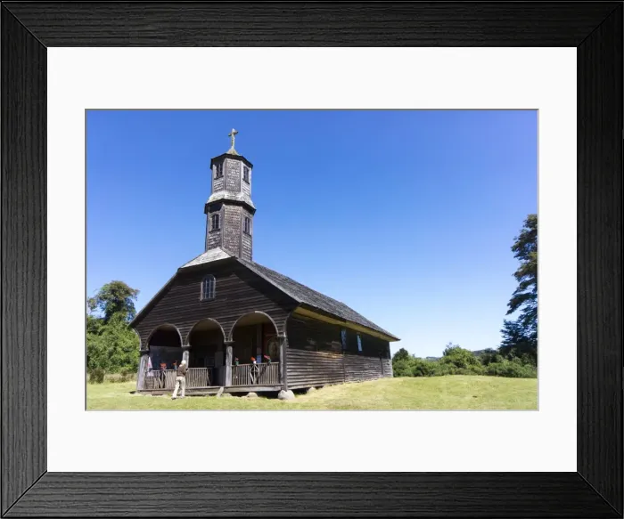 Framed Print : San Antonio church, Colo, island of Chiloe, UNESCO World Heritage Site, Chile, South Framed Print : San Antonio church, Colo, island of Chiloe, UNESCO World Heritage Site, Chile, South