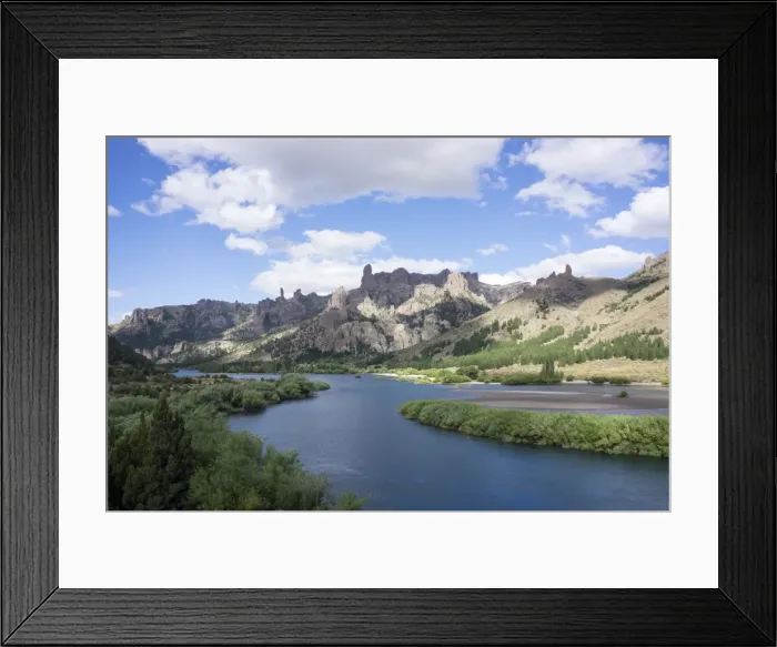 Framed Print : River Limay, Valle Encantado (Magical Valley), Bariloche district, Argentina, South Framed Print : River Limay, Valle Encantado (Magical Valley), Bariloche district, Argentina, South