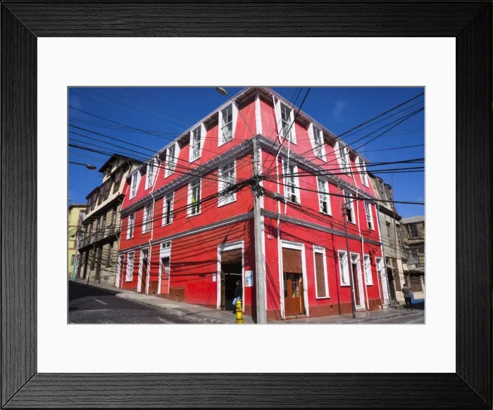 Framed Print : Colourful house, Valparaiso, UNESCO World Heritage Site, Chile, South America Framed Print : Colourful house, Valparaiso, UNESCO World Heritage Site, Chile, South America